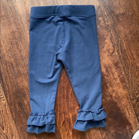 Crewcuts Girls Navy Ruffle Leggings Size 2T - Picture 4 of 5